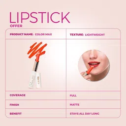 JUICE Color Max Non-Transfer Matte Lipstick - 2.3 g - Pink Crush- M01 image 5