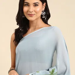 GHAN SALS Floral Printed Baluchari Saree image 4