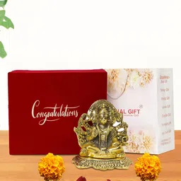 INTERNATIONAL GIFT Gold-Toned Panchmukhi Religious Idol Showpiece-picture-33