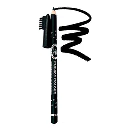 Fashion Colour Professional Eyebrow Pencil With Brush - 1.3 g - Black 01-image-80