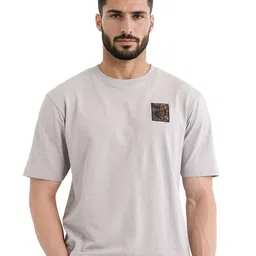 RARE RABBIT Men Graphic Printed Round Neck Cotton Relaxed Fit T-shirt image 3