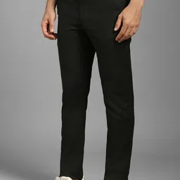 Louis Philippe Men Slim Fit Flat Front Formal Trousers image 4