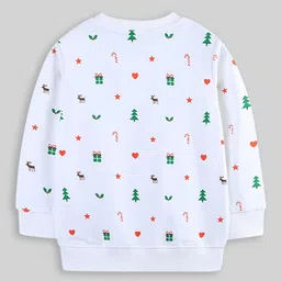 INCLUD Girls Graphic Printed Round Neck Sweatshirt image 4