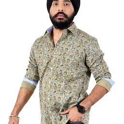 CHECKMARK CLOTHING Men Slim Fit Printed Casual Shirt image 2