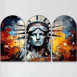 Myntra Elegant Homes Multicoloured Set of 3 Piece MDF Wall Fashion image 2