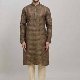 Arihant Rai Sinha Men Printed Mandarin Collar Regular Kurta Sets-picture-21