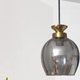 SHREE KALA HOME DECOR Bronze-Toned & Grey Iron Ceiling Lamp-picture-54