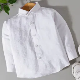 Robo Fry Full Sleeves Shirt With Bow - White image 2