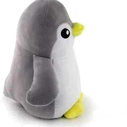 zoqqi Grey Penguin Soft Toy for Girls/Kids | Cute Grey Penguin Soft Toy for Girls/Kids - 30 cm image 2