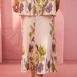 VASVI Printed Pure Cotton Top With Trousers Co-Ords image 5