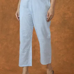 ETC X D To D Life Style Women Striped Cotton Regular Trousers-picture-21