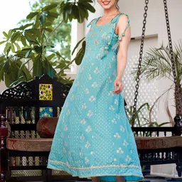 BAESD Floral Embroidered Fit & Flare Maxi Dress image 2