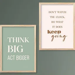 walllane Motivational Wall Art With Frame Home Decor Wall Painting For Living Room Office Bedroom image 3