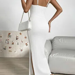 VANGULL Women Polyester Sleeveless Maxi Dress image 3