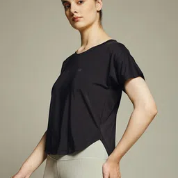 MKH Typography Printed Drop-Shoulder Sleeves Dri-FIT Relaxed Fit T-shirt image 4