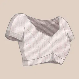 HERE&NOW Woven Design Linen Blend Fusion Saree image 2