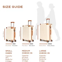 Assembly Iris Set Of 2 Textured Hard-Sided Trolley Bag image 5