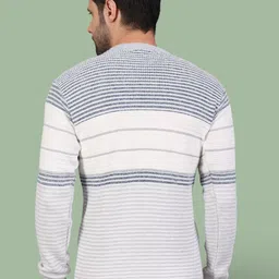 Jinfo Men Striped Woollen Pullover image 2