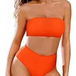 RECENT FASHION Removable Straps High Waist Bikini Set-picture-14