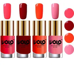 VOLO Set of 4 HD Colors High-Shine Professional Nail Polish-9ml Each-Combo No-7 image 1