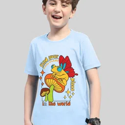 Kiddy Viddy Boys Graphic Printed Round Neck T-shirt-picture-51