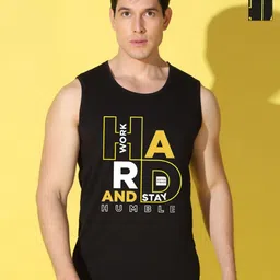 WOOSTRO Men Pack Of 2 Typography Printed Scoop Neck Cotton Slim Fit T-shirts-picture-28