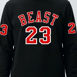 Manlino Men Typography Printed Round Neck Full Sleeve Sweatshirt image 4