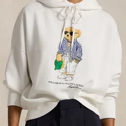 Polo Ralph Lauren Women Polo Bear Printed Hooded Sweatshirts-image-16