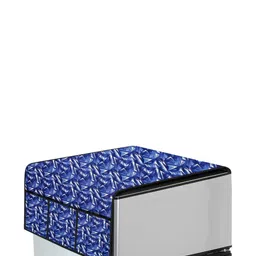 The Furnishing Tree Blue Plastic Refrigerator Cover image 4
