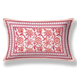 The Craft Monk Pink Floral 210 TC Single Bedsheet with 1 Pillow Covers image 3