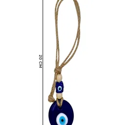LINENSUTRA Glass Glossy Evil Eye Hall Wall Hanging 8" image 5