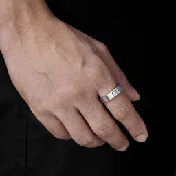 SWASHAA Men Silver-Plated Cubic Zirconia-Studded Finger Ring-picture-18