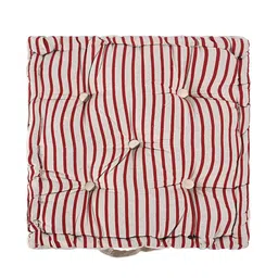 Kuber Industries Grey & Maroon 4 Pieces Checked & Printed Cotton Chair Pads image 3
