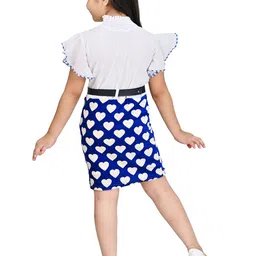 FASSY Polka Dot Print Flared Sleeve Fit & Flare Dress image 4