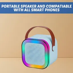 Clairbell W12 (PORTABLE WIRELESS BLUETOOTH SPEAKER) Dynamic Thunder Sound & RGB LightE199 10 W Bluetooth Laptop/Desktop Speaker image 1