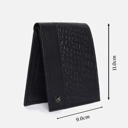 Van Heusen Men Textured Leather Two Fold Wallet image 2