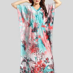 Gutthi Women Blue Nightdress-image-71