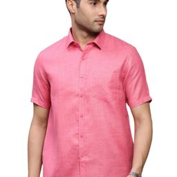 Ramraj Men Solid Spread Collar Casual Casual Shirt-picture-3