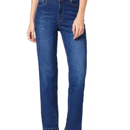 Kraus Jeans Women Straight Fit High-Rise Light Fade Jeans-picture-23