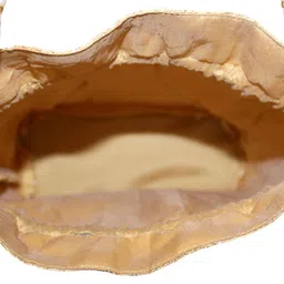 Milan's Creation Textured Bucket Shoulder Bag With Fringed Details image 5