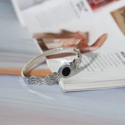 STYOLLO Women Enamelled Silver-Plated Bangle-Style Bracelet-picture-38