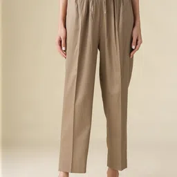 Mushio Women Relaxed Pleated Regular Trousers-image-3