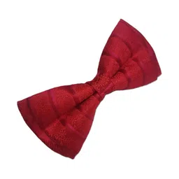 VOICI Men Self-Design Bow Tie & Pocket Square image 4