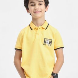 BONKIDS Boys Graphic Printed Polo Collar Cotton T-shirt-picture-33