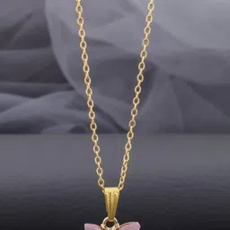 SZN Set Of 2 Gold-Plated Heart Shaped Pendent With Chain image 3