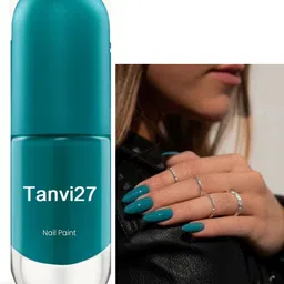 tanvi27 Nail Lacquer Quick Dry Long Lasting Easten blue Nail Polish Easten blue-picture-24
