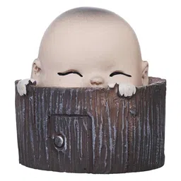 ecraftindia Little Monk Buddha Multicolour Polyresin Showpieces image 3