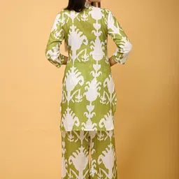 rajoriya Women Night Suit Set Green Printed image 2