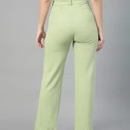 kotty Pack of 2 Women Regular Fit Multicolor Viscose Rayon Trousers image 5