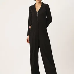 Sleek Italia Textured Basic Jumpsuit-image-53